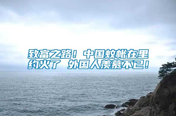 致富之路！中國蚊帳在里約火了 外國人羨慕不已！