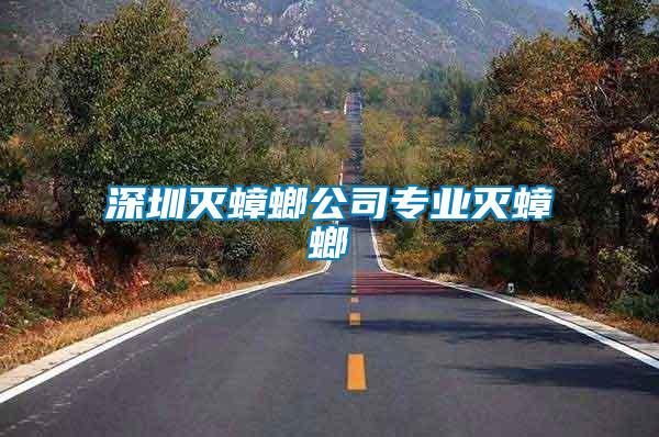 深圳滅蟑螂公司專(zhuān)業(yè)滅蟑螂