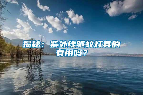 揭秘：紫外線驅蚊燈真的有用嗎？