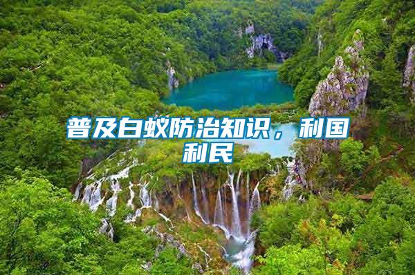 普及白蟻防治知識(shí)，利國(guó)利民
