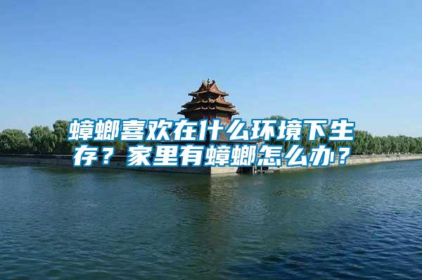 蟑螂喜歡在什么環境下生存？家里有蟑螂怎么辦？