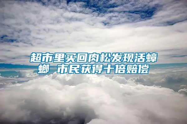 超市里買(mǎi)回肉松發(fā)現(xiàn)活蟑螂 市民獲得十倍賠償
