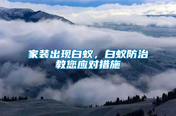 家裝出現(xiàn)白蟻，白蟻防治教您應(yīng)對措施