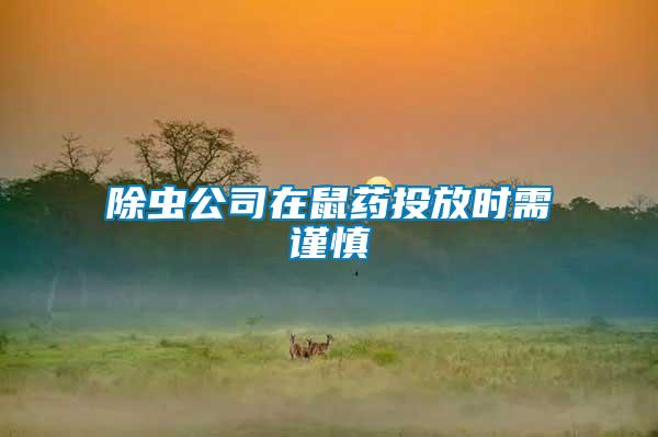 除蟲(chóng)公司在鼠藥投放時(shí)需謹(jǐn)慎