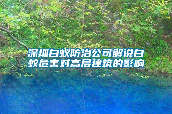 深圳白蟻防治公司解說白蟻危害對(duì)高層建筑的影響