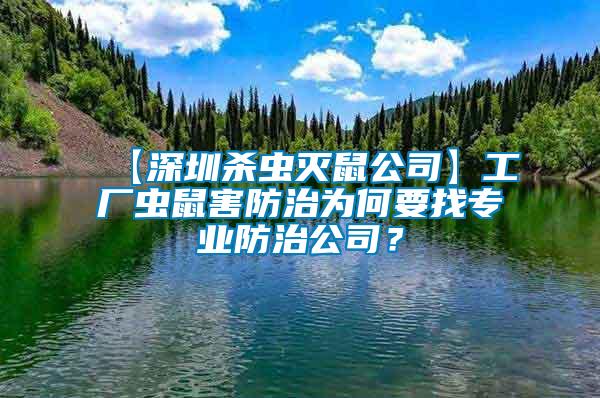 【深圳殺蟲(chóng)滅鼠公司】工廠蟲(chóng)鼠害防治為何要找專業(yè)防治公司？