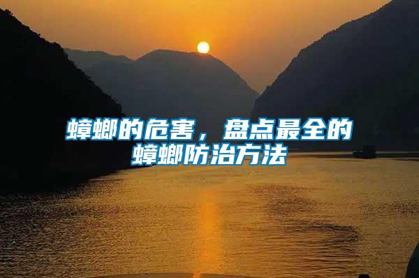 蟑螂的危害，盤點最全的蟑螂防治方法