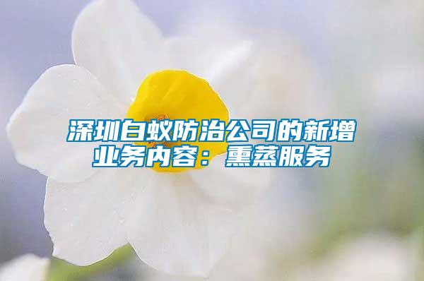 深圳白蟻防治公司的新增業(yè)務內容：熏蒸服務