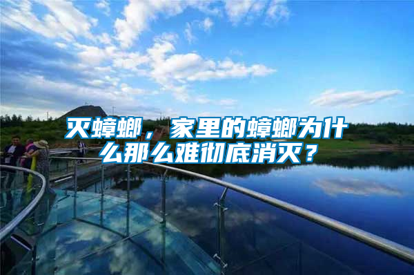 滅蟑螂，家里的蟑螂為什么那么難徹底消滅？