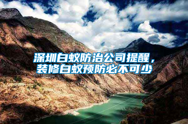 深圳白蟻防治公司提醒，裝修白蟻預(yù)防必不可少